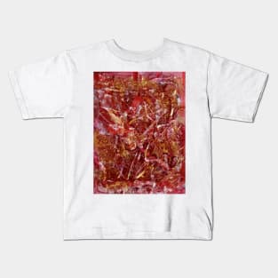 Pink Gold Sculpture Painting Kids T-Shirt